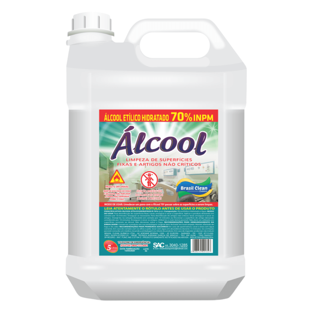 Alcool Liquido 70% 5LT
